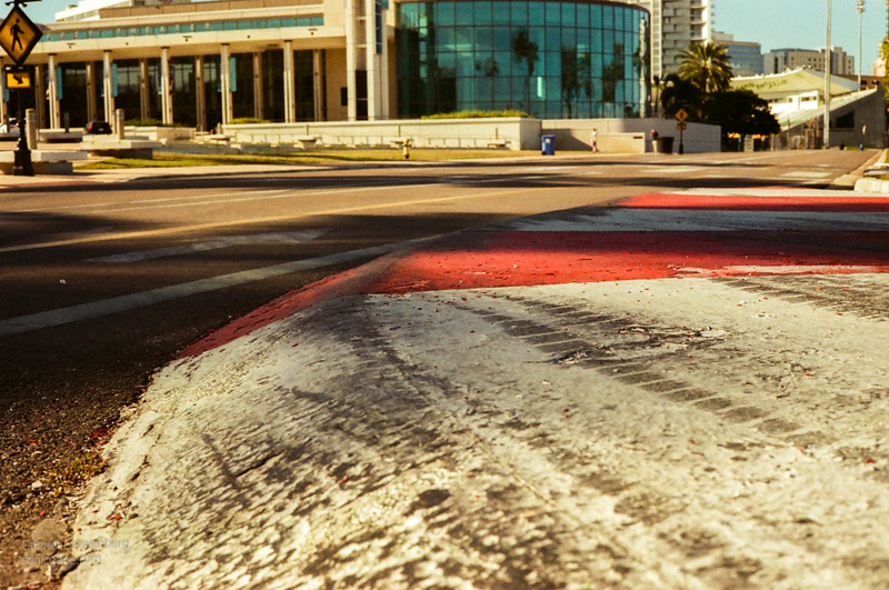 It’s nice to have racing curbs on public roads...